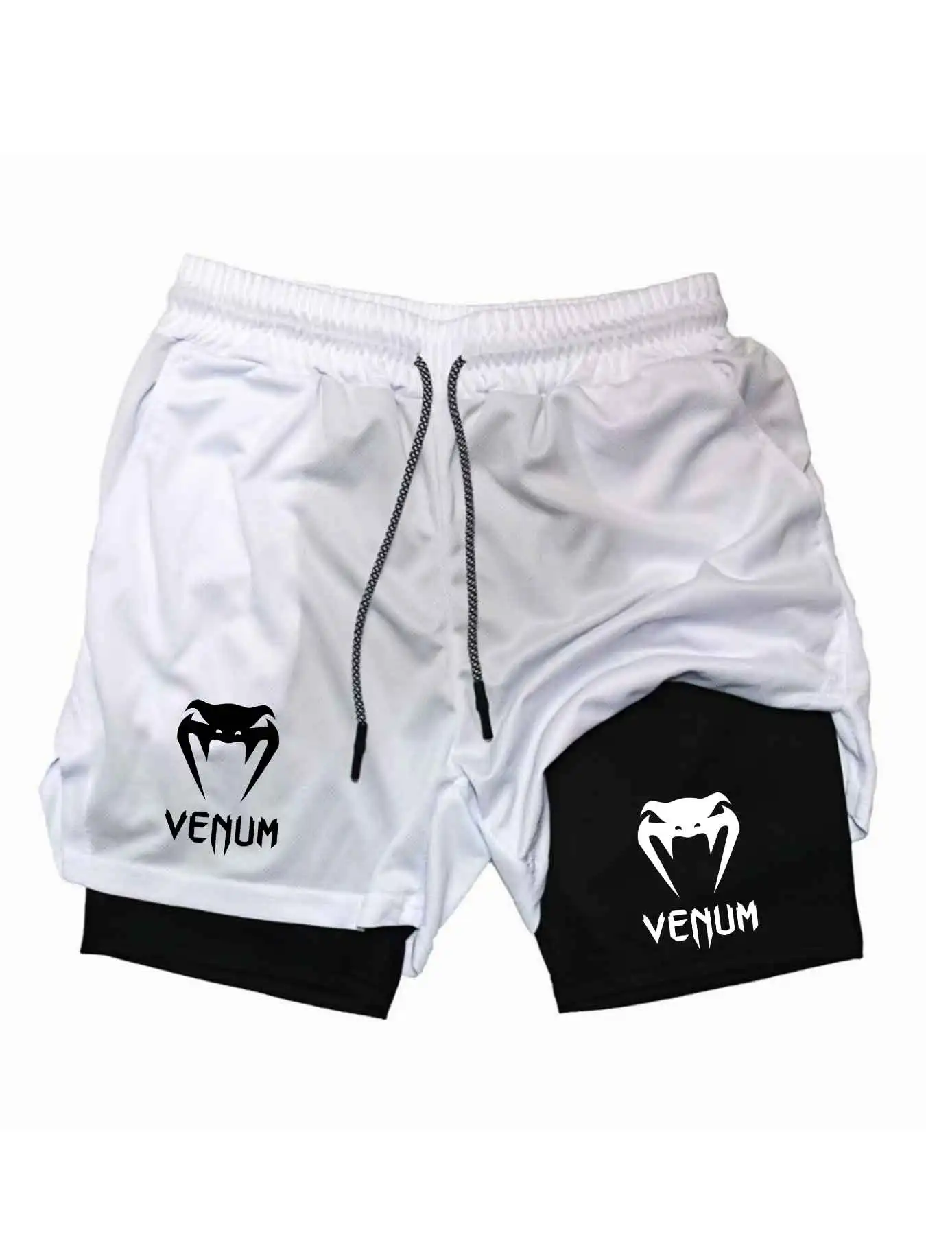 2026 Summer Sports Shorts 2-in-1 Gym Running Shorts Slow Running Casual Sportswear Fitness Double Layer Shorts