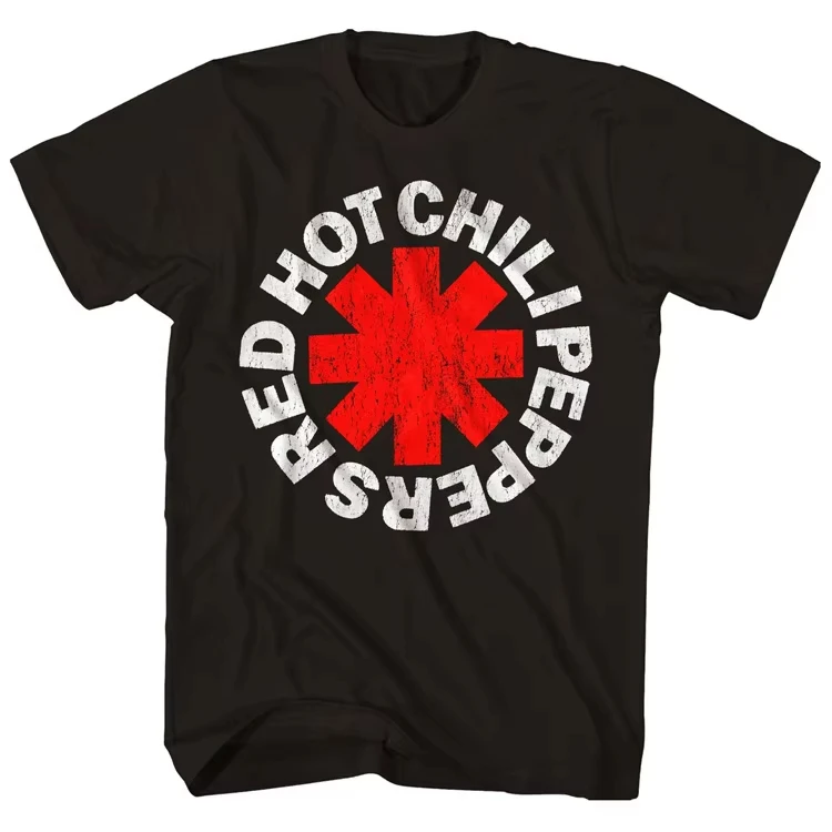 2026 New Cotton Tshirt Red Hot Chili Peppers Men Cartoon Cool Funny Women and Men T-shirt Harajuku Short-Sleeve Loose Tees