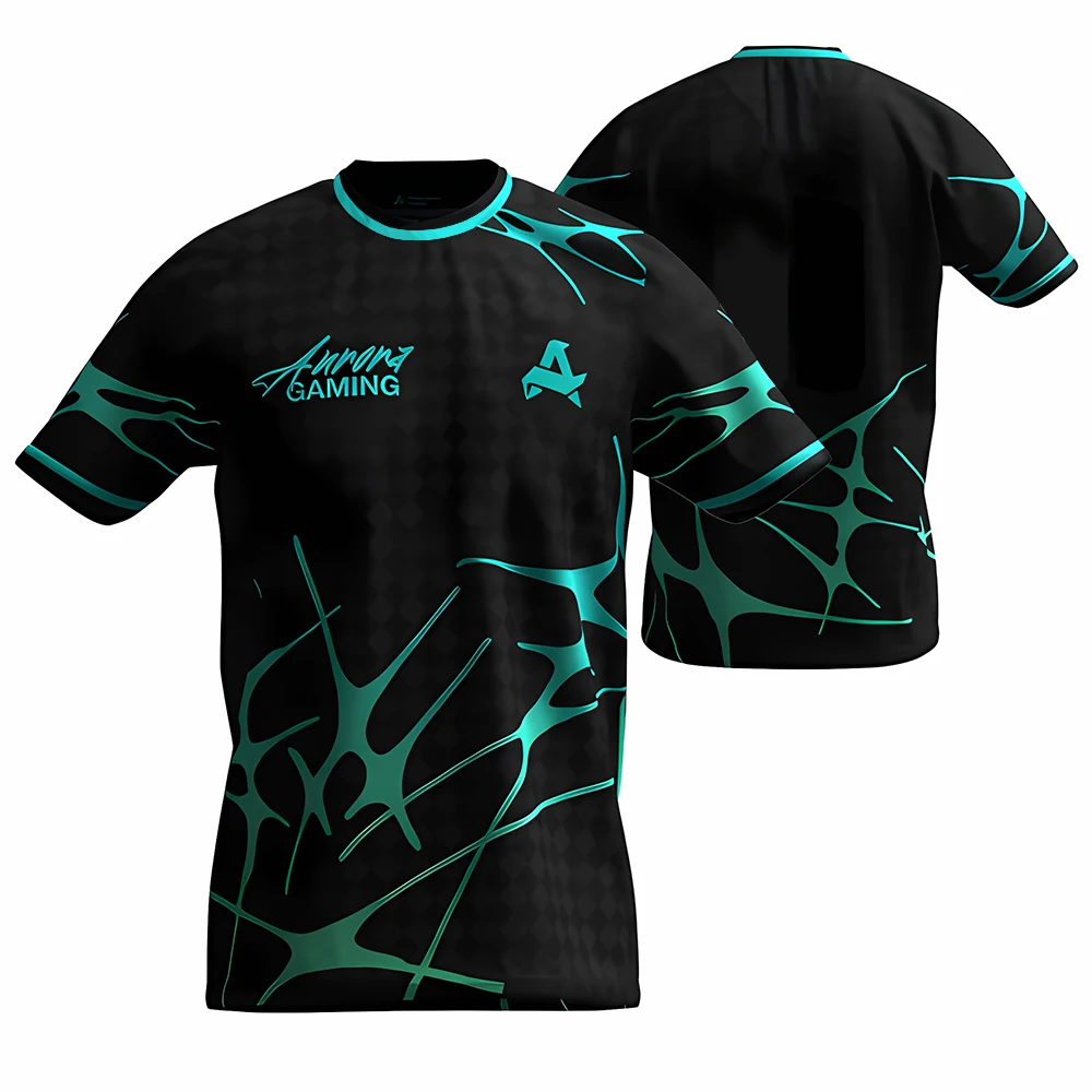 Aurora Gaming E-sports Club New Summer Uniforms CS2 ESL Pro League Training Jerseys Player Customized T-shirts Boys Gifts Tops