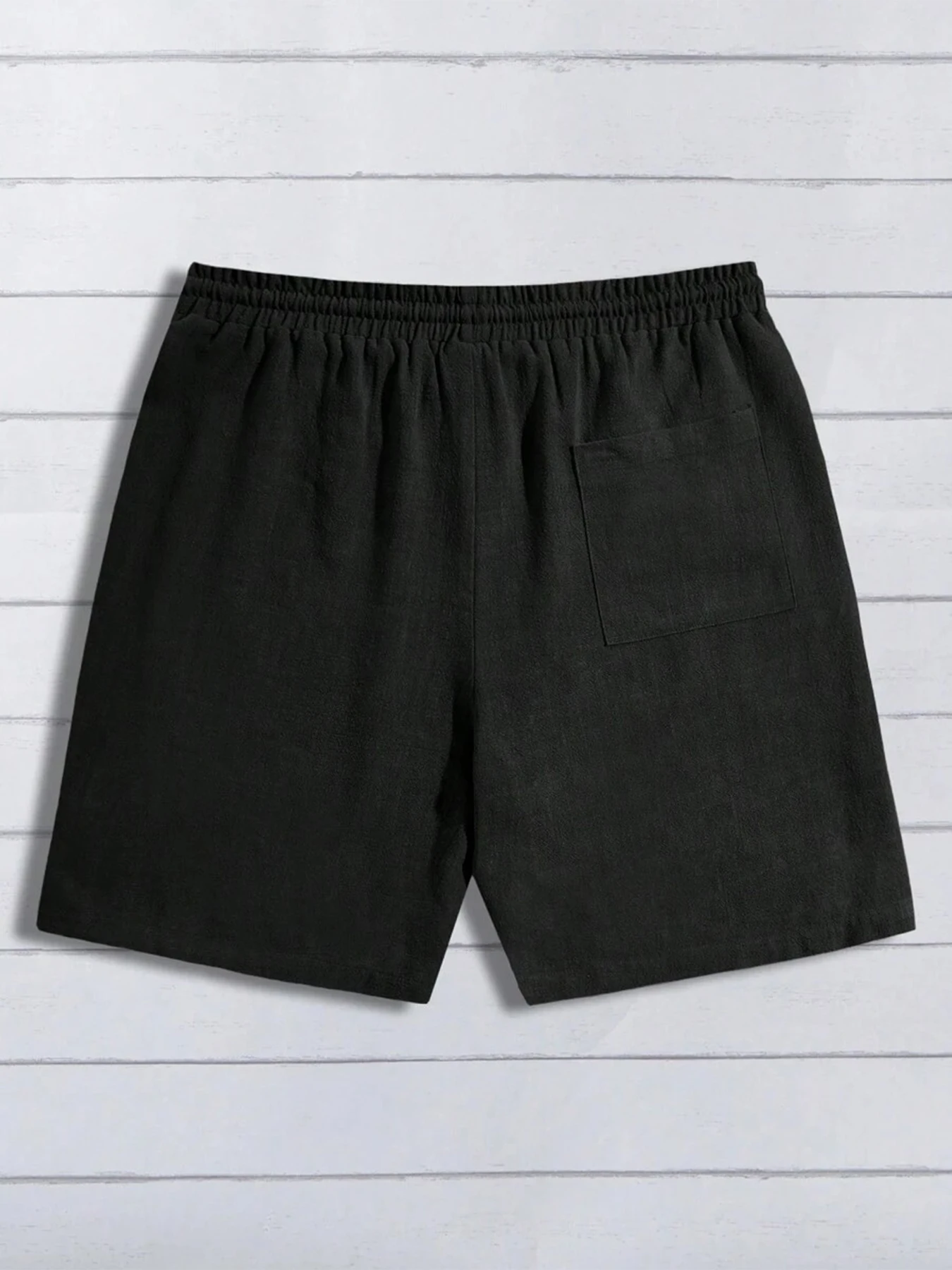 Summer Thin Linen Shorts for Men, Loose and Casual, Five-Inch Pants, Cotton and Linen, Breathable, Suitable for Beach and Sports