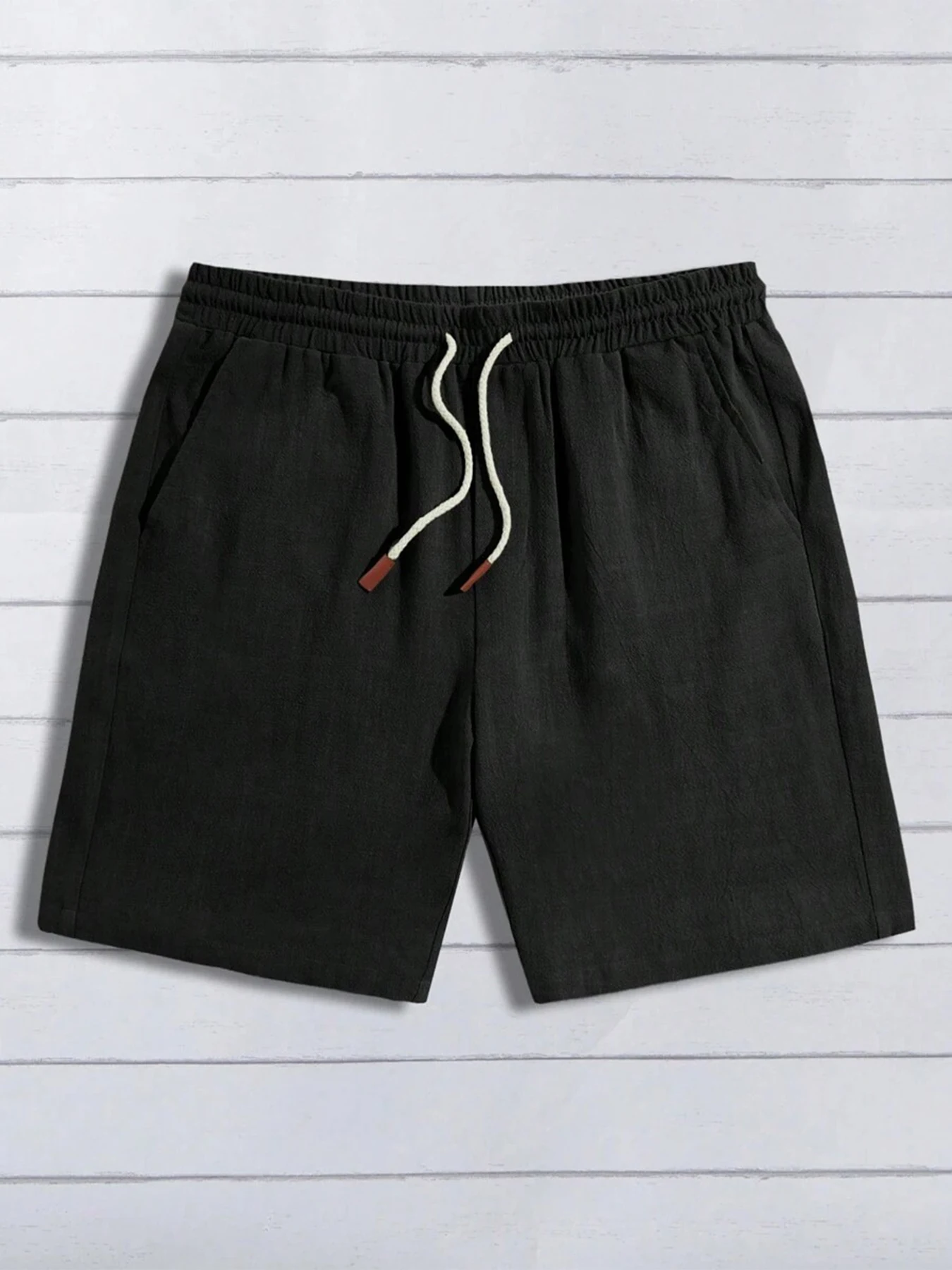 Summer Thin Linen Shorts for Men, Loose and Casual, Five-Inch Pants, Cotton and Linen, Breathable, Suitable for Beach and Sports