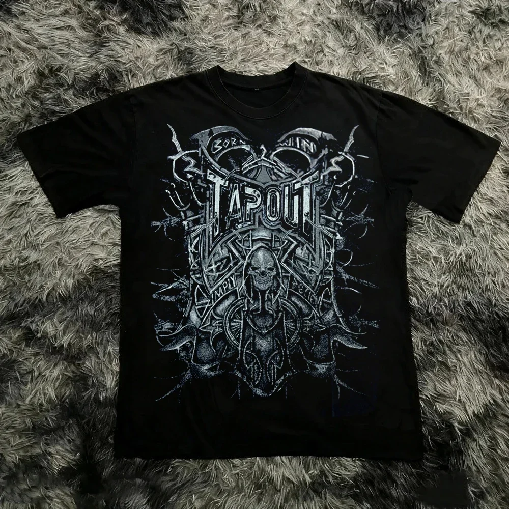 Vintage Y2K Tapout T Shirt Men Women Summer Graphic Print T-shirt USA Y2K 90s Tee Fashion Gothic Streetwear Summer Tee Tops