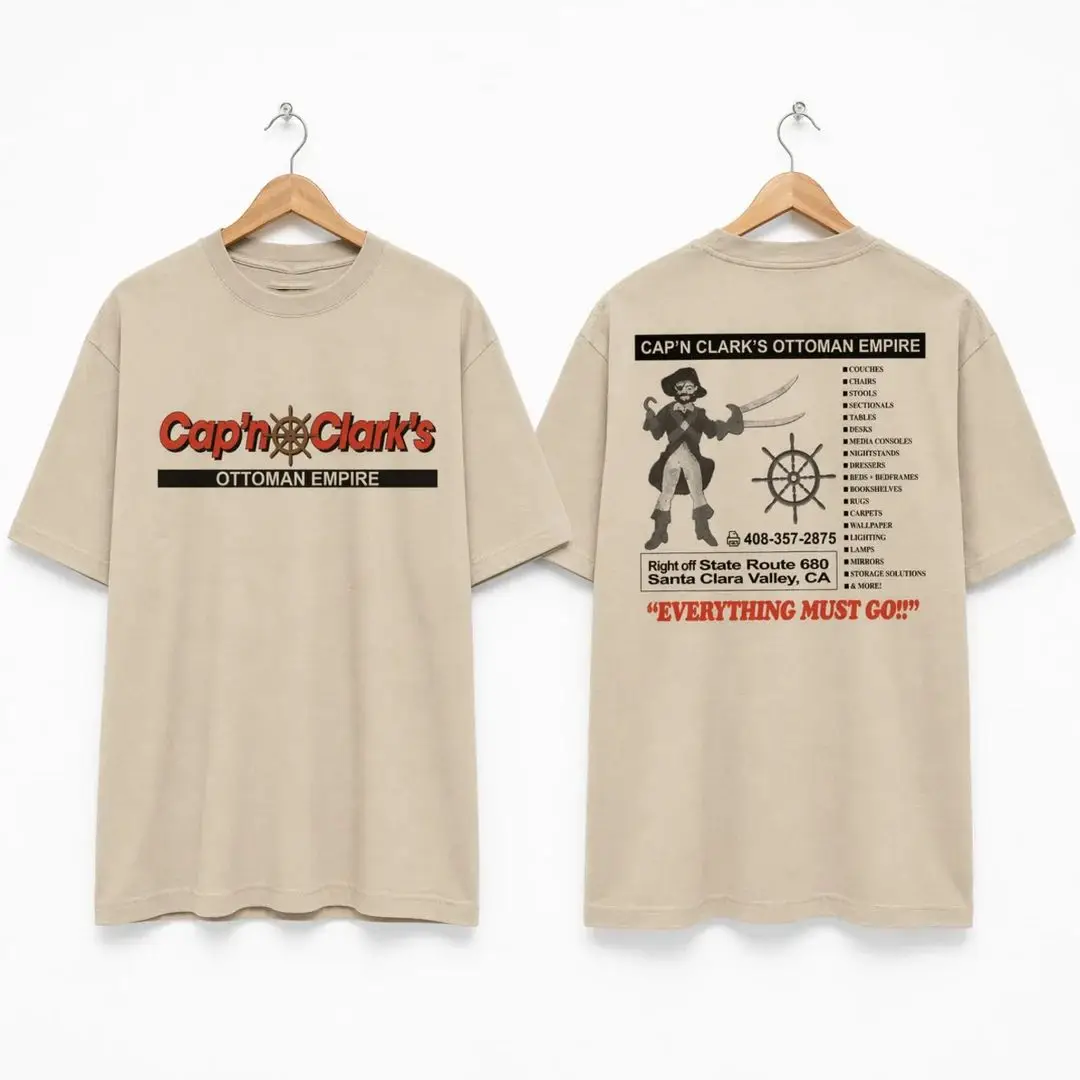Backrooms Movie T-shirt Chiwetel Ejiofor Cap'n Clark's Ottoman Empire Shirt Summer Men's Women's T-Shirt Y2k Casual Tee Unisex