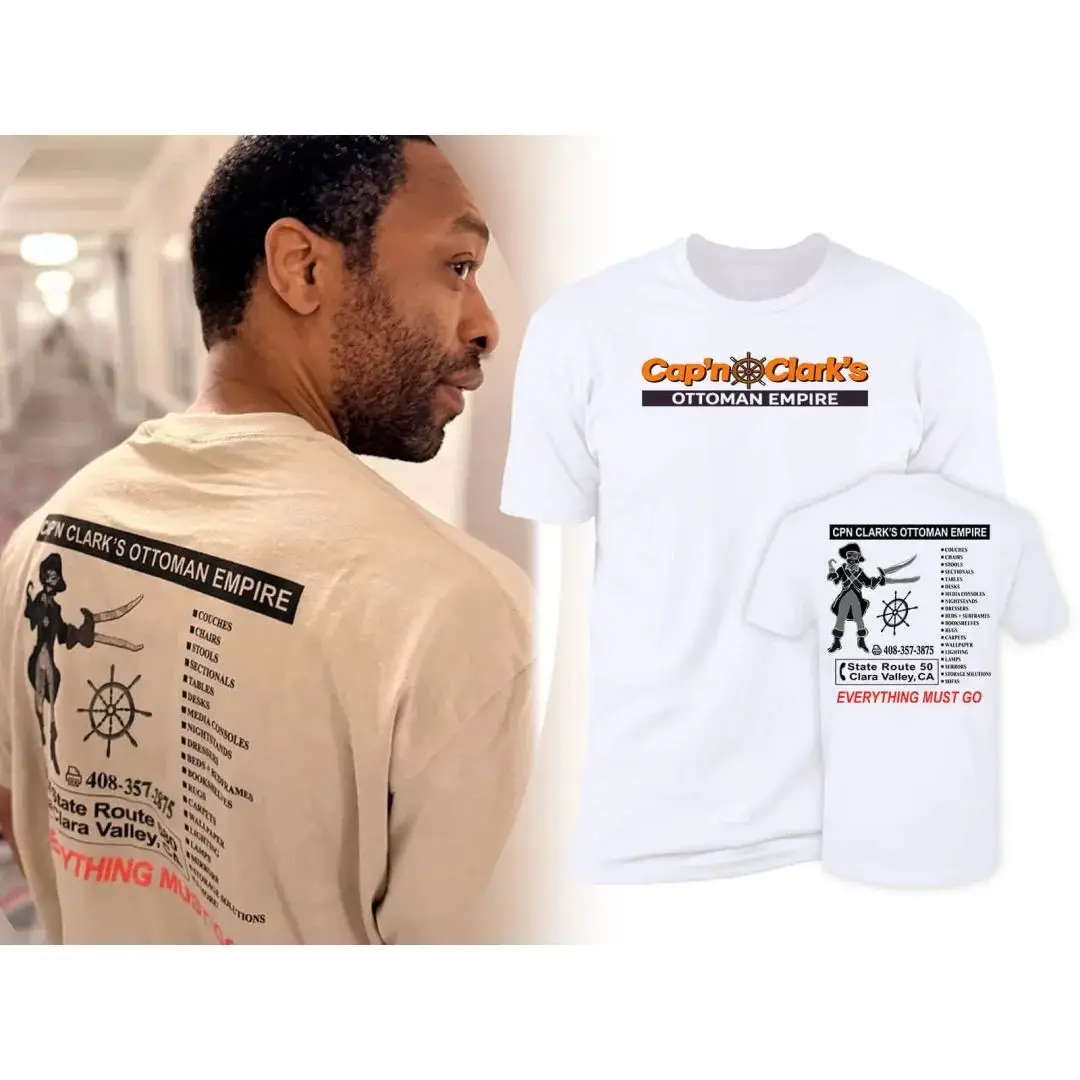 Backrooms Movie T-shirt Chiwetel Ejiofor Cap'n Clark's Ottoman Empire Shirt Summer Men's Women's T-Shirt Y2k Casual Tee Unisex