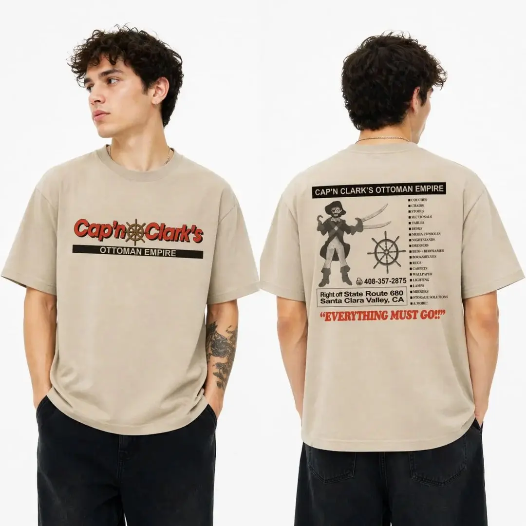 Backrooms Movie T-shirt Chiwetel Ejiofor Cap'n Clark's Ottoman Empire Shirt Summer Men's Women's T-Shirt Y2k Casual Tee Unisex