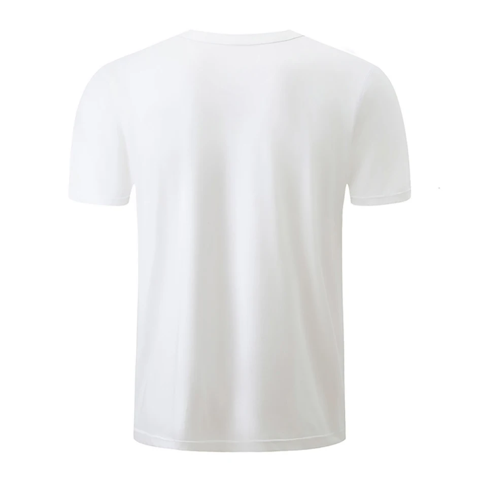 1/2/3 Piece Men's Solid Color Four Season Short Sleeved V-neck Sports And Comfortable Plus Size Youth Casual Base T-shirt
