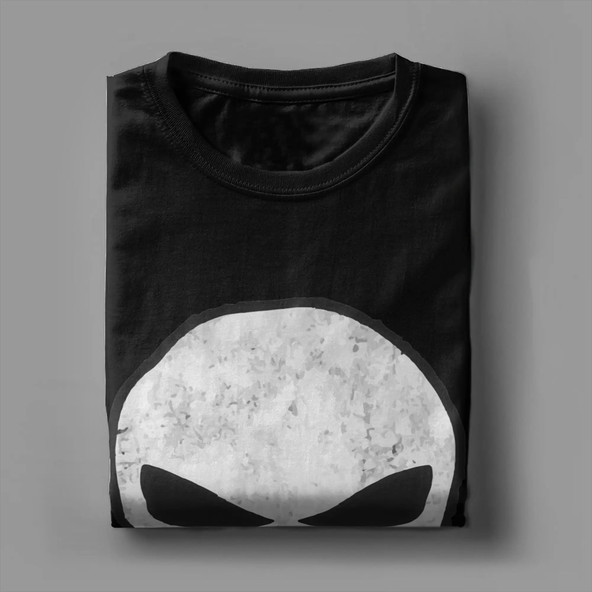 Comic Skull Punisher T-Shirt Unisex 100%Cotton Tops Novelty Skeleton Crewneck Short Sleeve