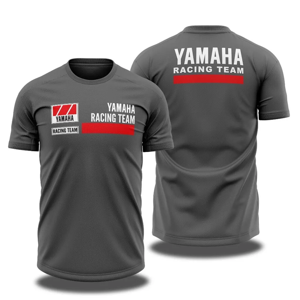 2026 Summer YAMAHA Racing Team New Short-Sleeve Shirt Men's Motorcycle Riding Jersey Loose Breathable and Quick-Drying Design