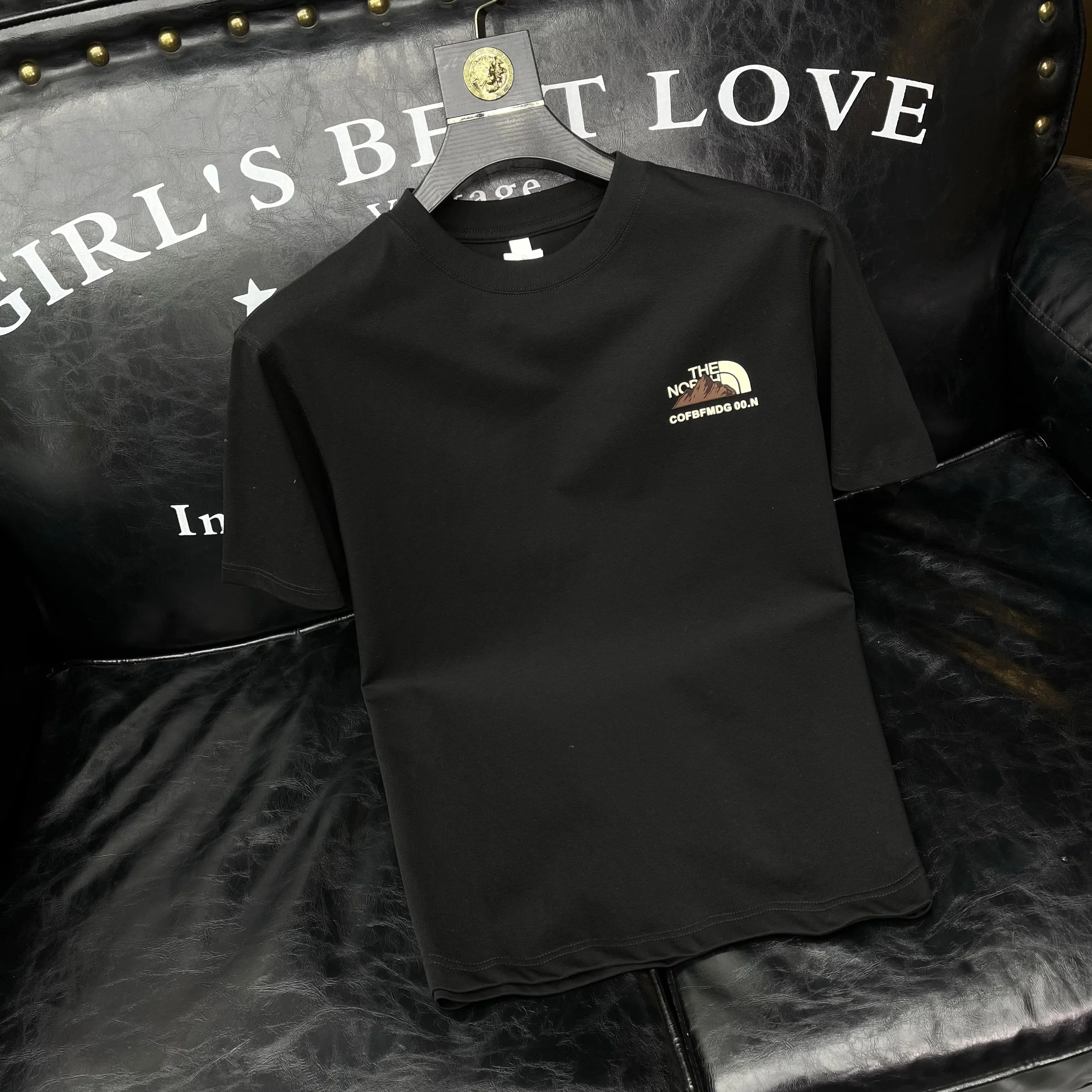 new style 100% cotton Men's High-end Printed Short-sleeved T-shirt Fashion Brand New Summer Round Neck Men's T-shirt