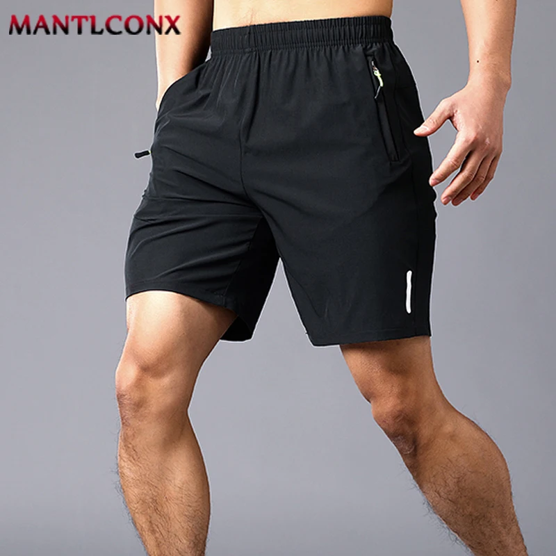 Fashion Sports Shorts Men New Comfortable Elastic Waist Shorts Male Breathable Quick Dry Men's Short Pants Men Bottom Black XXXL