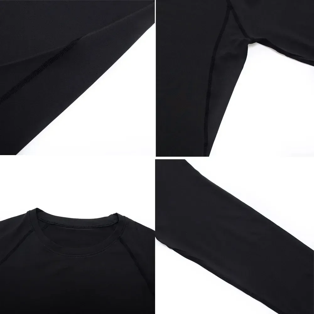 Autumn Bat Print Men's Compression T-Shirt Quick Dry Gym Workout Top Fitness Rashguard for Running Long Sleeve Sport Workout