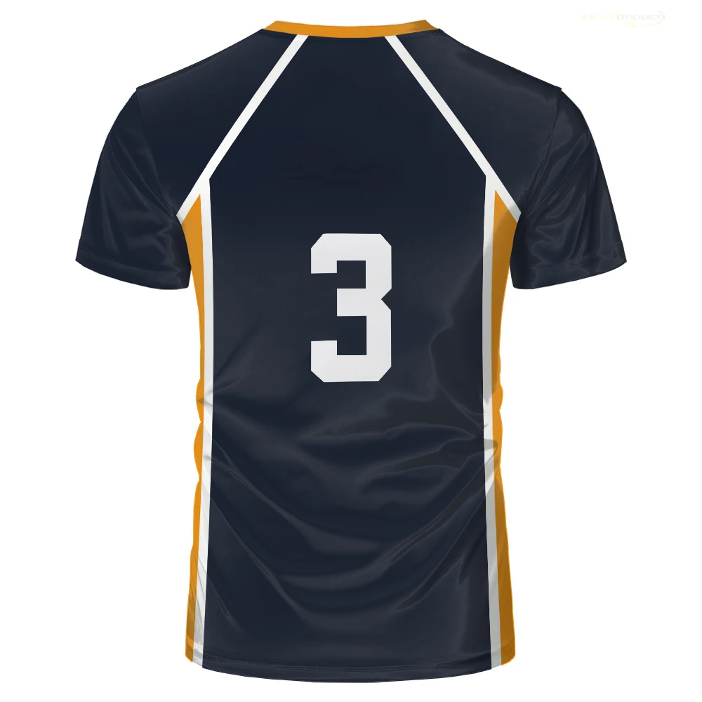 Anime Haikyuu Role Play Jersey Karasuno High School Volleyball Club Hinata Shoyo Kageyama Sportswear Jersey Unisex Crew Neck Top