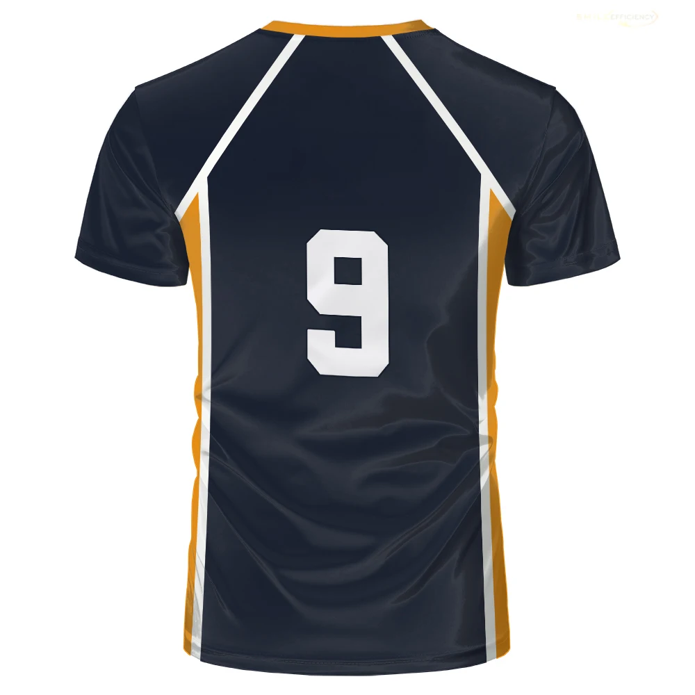 Anime Haikyuu Role Play Jersey Karasuno High School Volleyball Club Hinata Shoyo Kageyama Sportswear Jersey Unisex Crew Neck Top