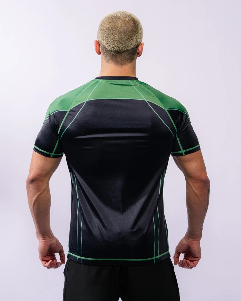 Summer New DC Comics Special Edition Green Lantern Printed Quick-Dry Sports Training Wear Men's Loose Breathable Sports T-shirt