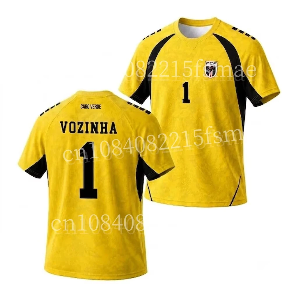 Cape Verde Vozinha 1 Goalkeeper Jersey Yellow Cabo Verde Football Shirt Men Sportswear Breathable Quick Dry Team Uniforms Gifts