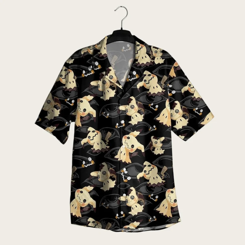 2026 Summer Hot Selling Pok ÉMon Men Women Hawaiian Shirt Shorts Two-piece Set Home Leisure Anime Pajamas T-shirt Short Set Gift