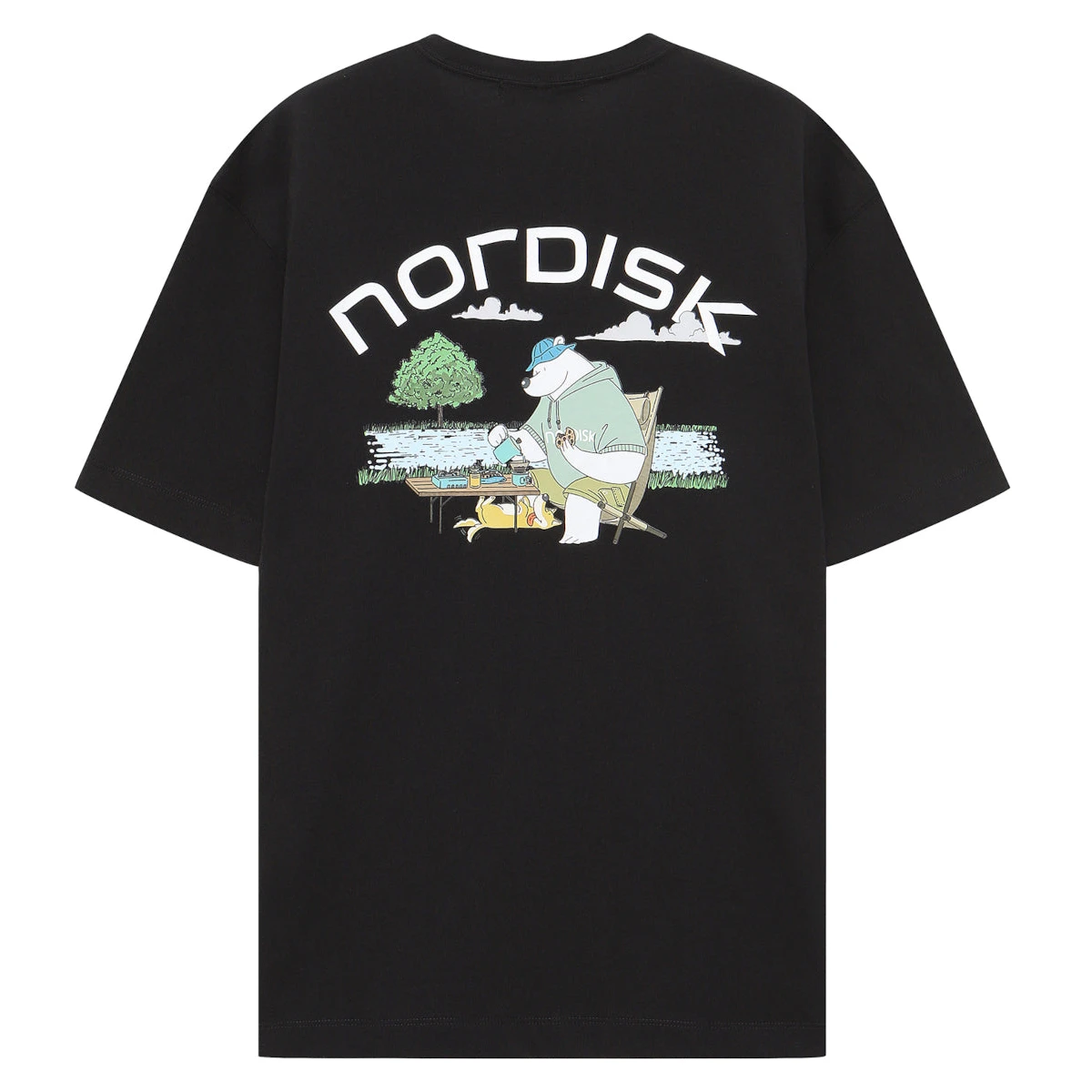 Big Polar Bear NORDISK Outdoor Fashion Casual T-shirt Cotton Graphic Tee Men's and Women's Summer T Shirt Streetwear