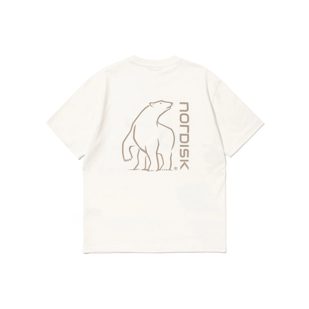 Big Polar Bear NORDISK Outdoor Fashion Casual T-shirt Cotton Graphic Tee Men's and Women's Summer T Shirt Streetwear