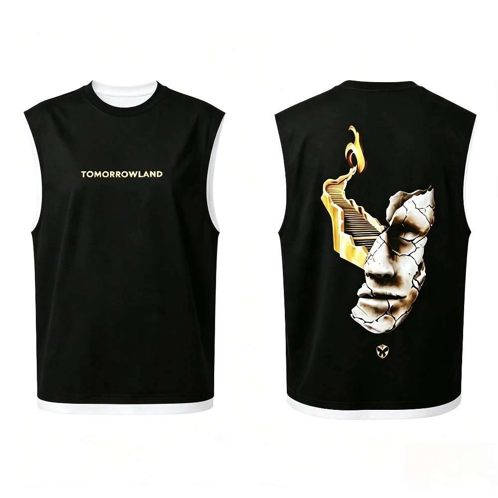 2026 Summer Tomorrowland Consciencia Spirit World of Emotions Tank Top Men's Women's Y2K round neck Loose Vest Tops