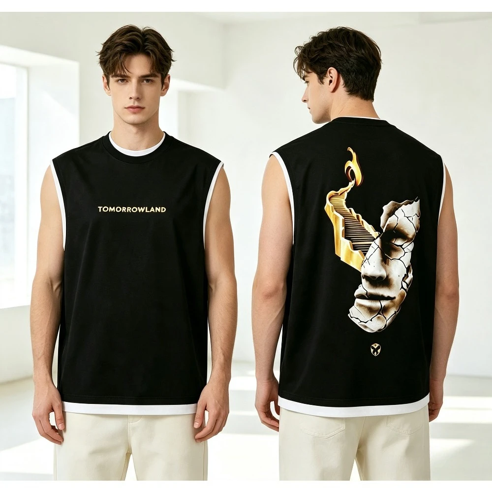 2026 Summer Tomorrowland Consciencia Spirit World of Emotions Tank Top Men's Women's Y2K round neck Loose Vest Tops