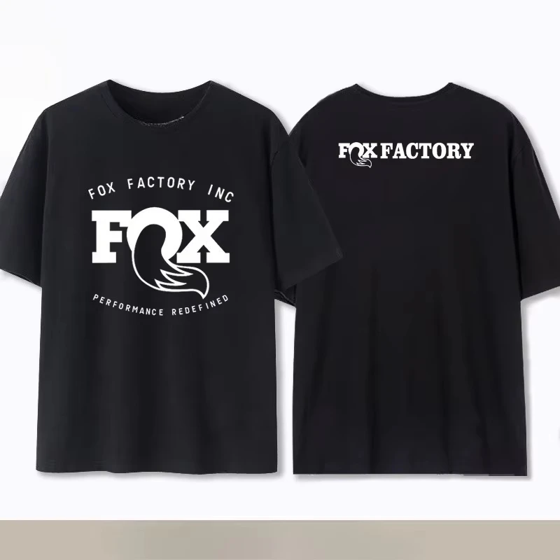 Summer Fox Racing Cross-country Mountain Bike Commemorative T-shirt High Quality Fashion Men Women Short Sleeve Round Neck Top