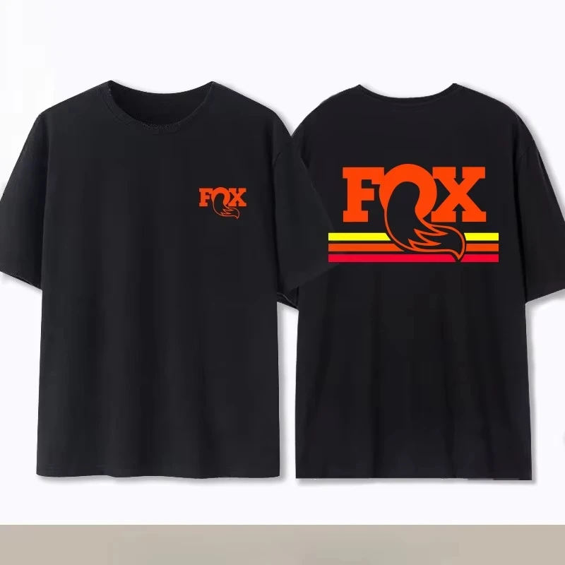 Summer Fox Racing Cross-country Mountain Bike Commemorative T-shirt High Quality Fashion Men Women Short Sleeve Round Neck Top