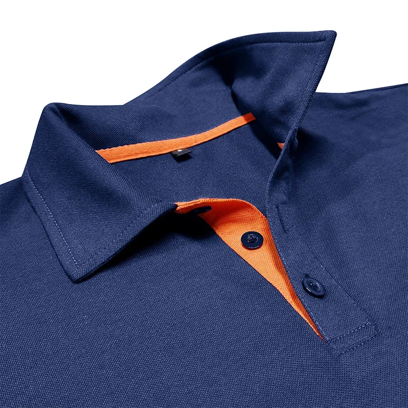 Summer Men's Short Sleeve Polo Shirt Lapel Oversize Solid Color T Shirts Breathable Streetwear Sport Activities Shirts Man