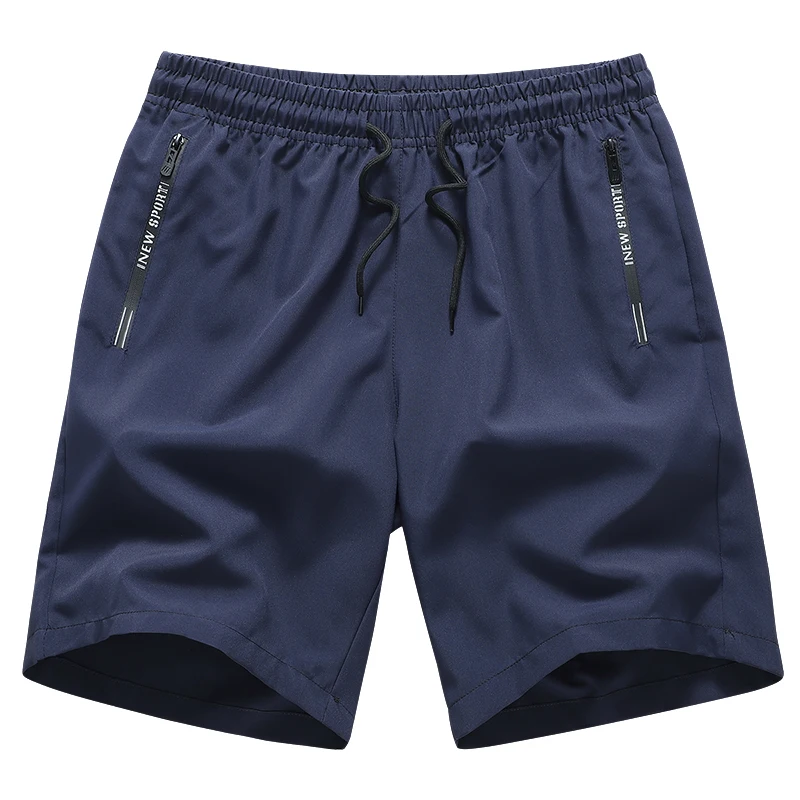 Newest Summer Shorts Men Gym Sport Running Fitness Workout Man Short Pants Breathable Quick-drying Drawstring Men's Shorts Black