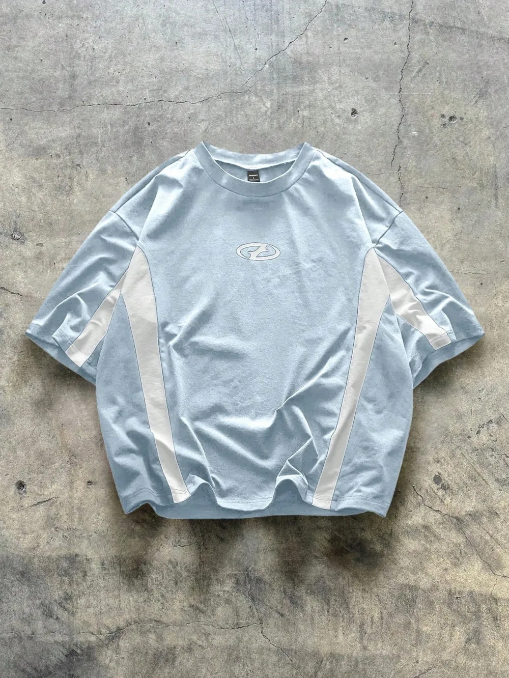 2026 Summer New Product European and American Men's Summer Minimalist 3D Letter Printing Comfortable and Breathable Round Neck T
