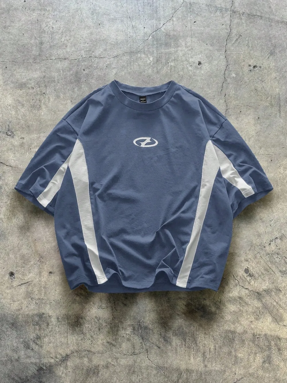 2026 Summer New Product European and American Men's Summer Minimalist 3D Letter Printing Comfortable and Breathable Round Neck T