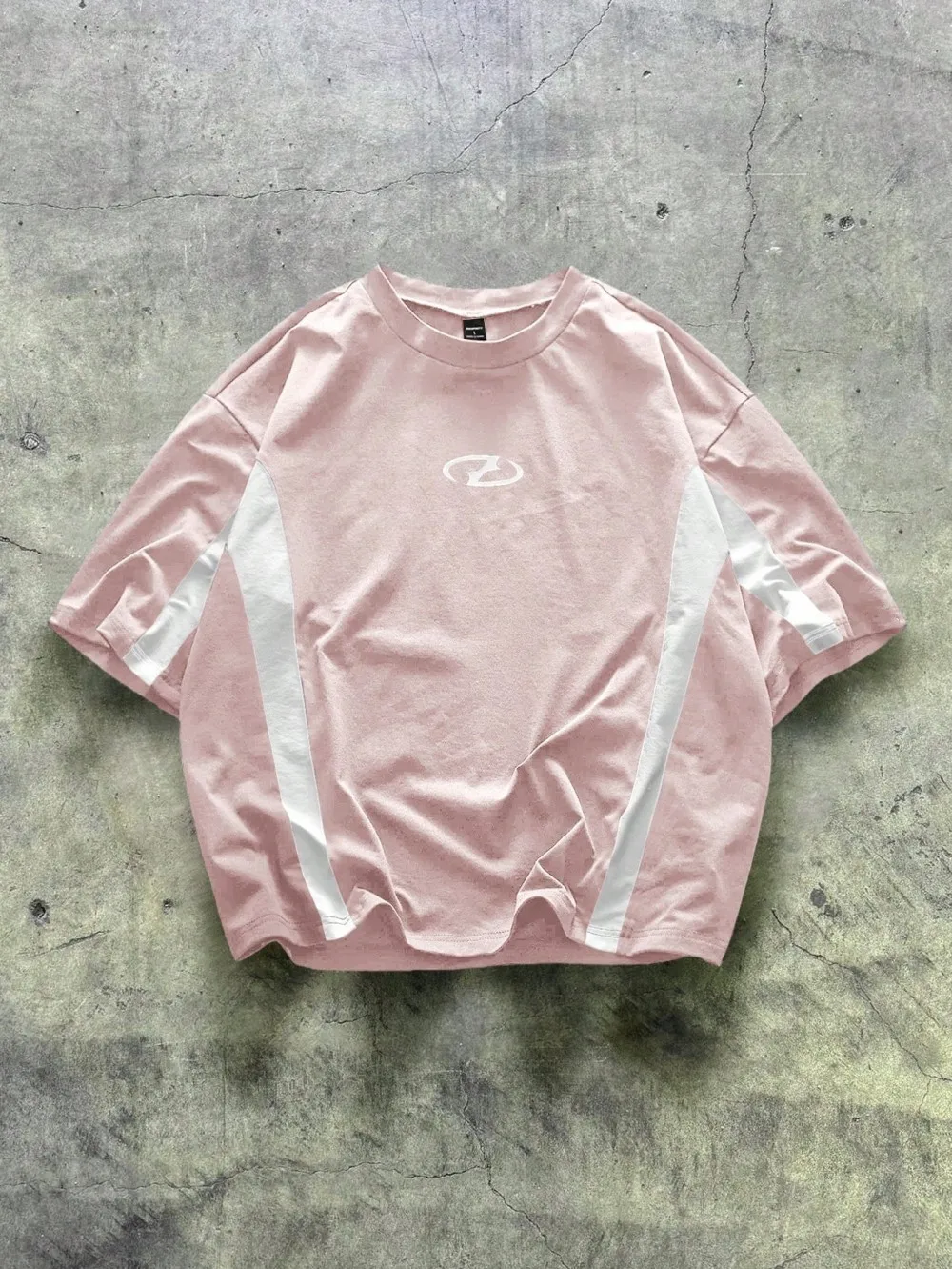 2026 Summer New Product European and American Men's Summer Minimalist 3D Letter Printing Comfortable and Breathable Round Neck T