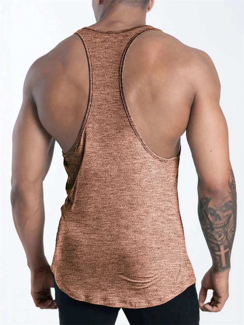 NEW Men's Fitness Tank Top Summer Training Undershirt Men Basketball Quick-Dry Breathable Loose Tank Top Men Casual Sports Vest