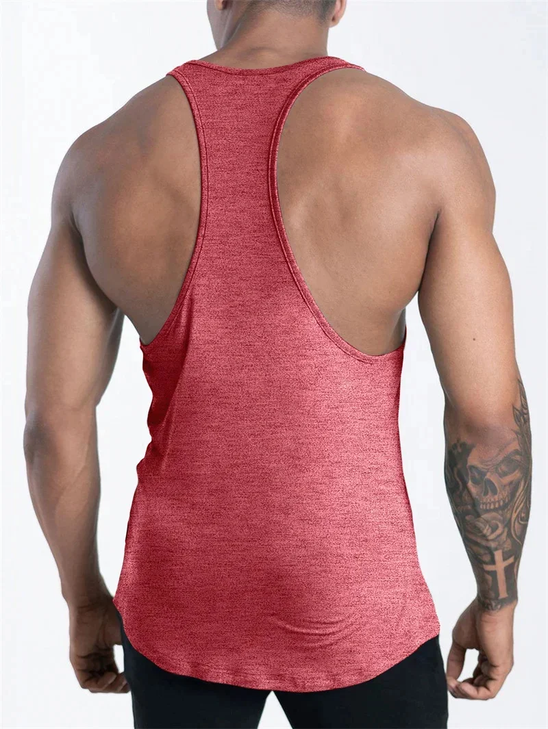 NEW Men's Fitness Tank Top Summer Training Undershirt Men Basketball Quick-Dry Breathable Loose Tank Top Men Casual Sports Vest
