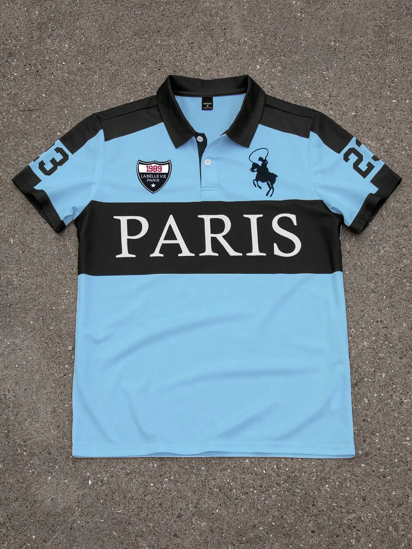 2026 Summer New Style Men's Polo Shirt with Letter Print Breathable Lightweight Casual and Fashionable