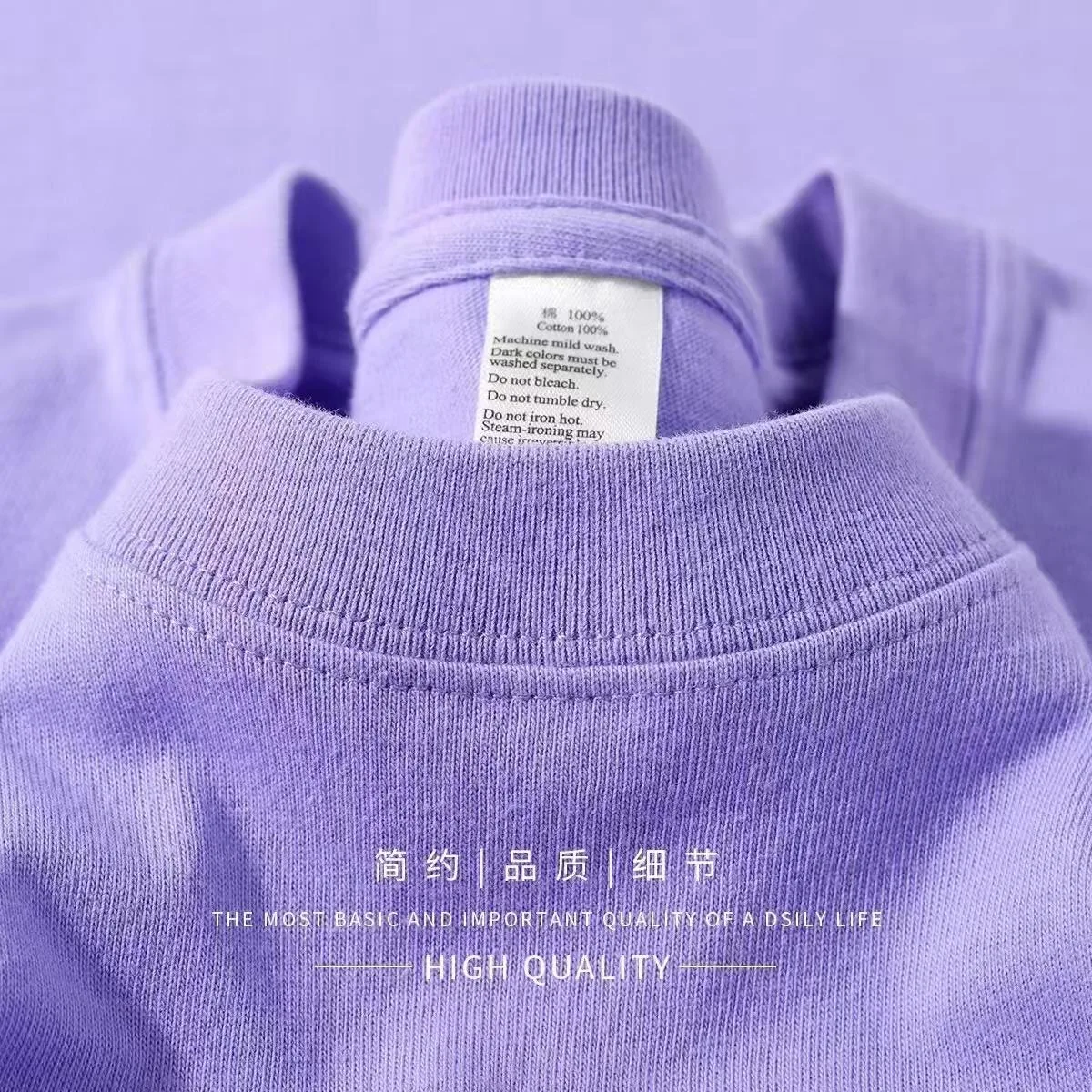 Summer 100% Cotton Men Women T Shirt 300 grams Heavyweight Round Neck Casual Shirt for Men Women Basic Tee
