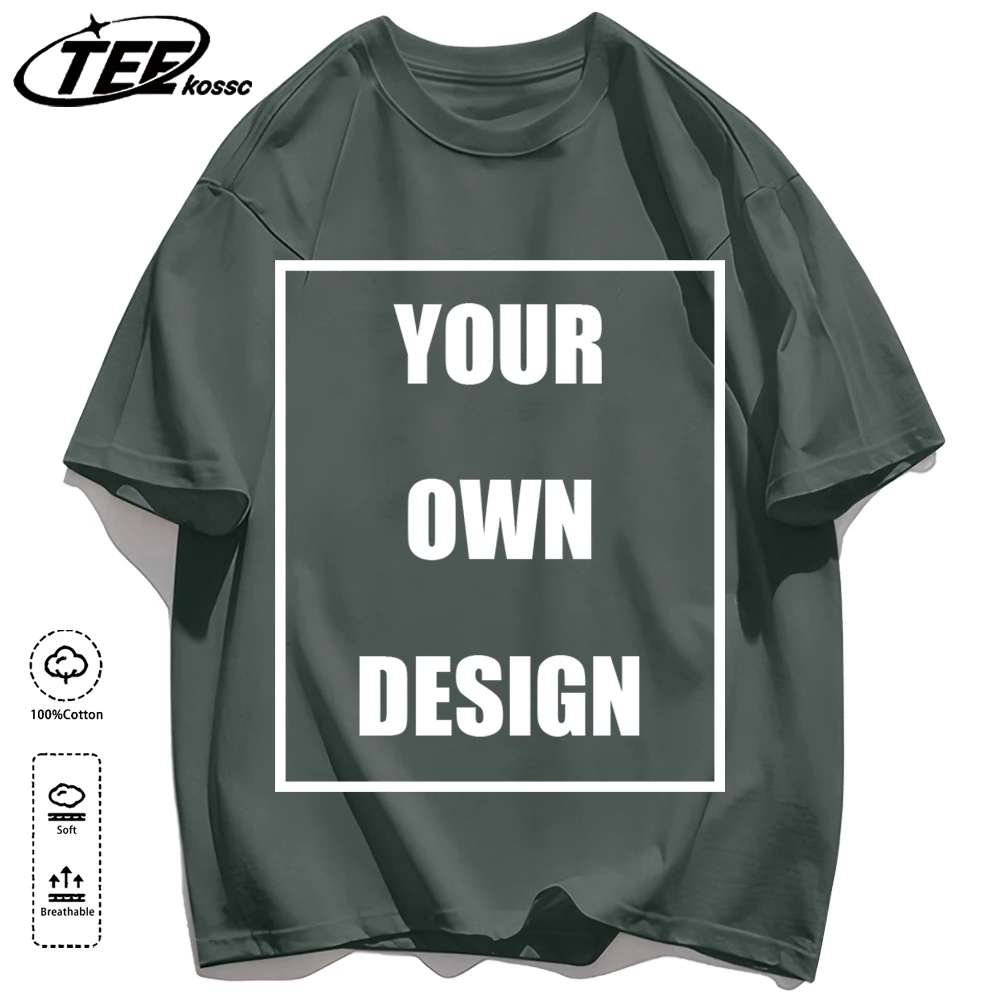 Men's Personalized T-shirt 100%Cotton Tee Custom Shirt Make Your Design Logo Text Men Women Design Your Gift Couple Tshirt