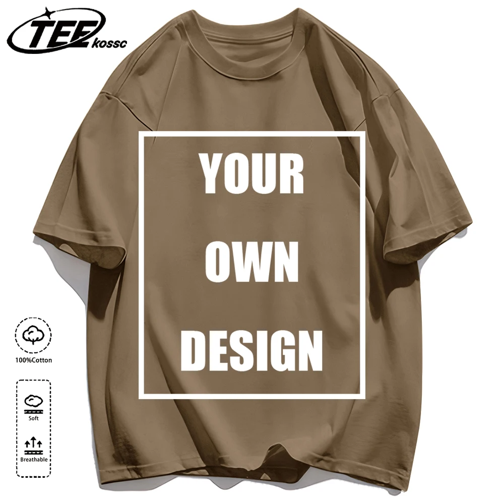 Men's Personalized T-shirt 100%Cotton Tee Custom Shirt Make Your Design Logo Text Men Women Design Your Gift Couple Tshirt