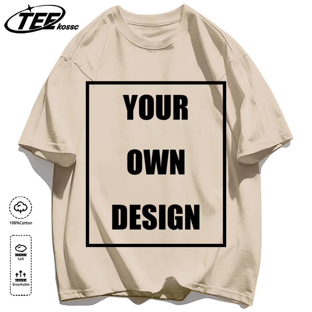 Men's Personalized T-shirt 100%Cotton Tee Custom Shirt Make Your Design Logo Text Men Women Design Your Gift Couple Tshirt