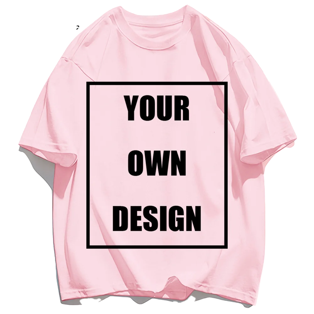 Men's Personalized T-shirt 100%Cotton Tee Custom Shirt Make Your Design Logo Text Men Women Design Your Gift Couple Tshirt