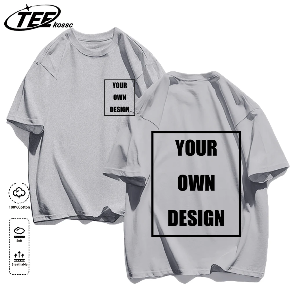 Men's Personalized T-shirt 100%Cotton Tee Custom Shirt Make Your Design Logo Text Men Women Design Your Gift Couple Tshirt