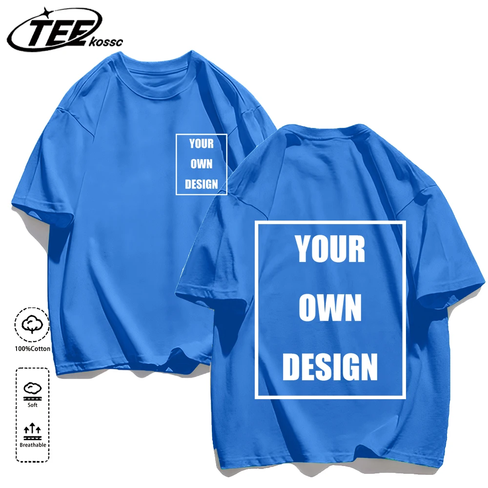 Men's Personalized T-shirt 100%Cotton Tee Custom Shirt Make Your Design Logo Text Men Women Design Your Gift Couple Tshirt