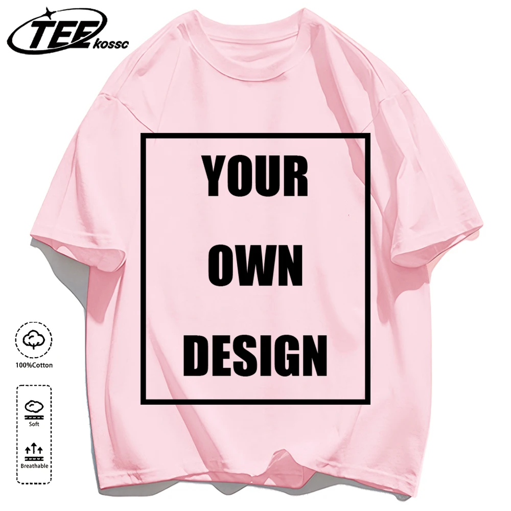 Men's Personalized T-shirt 100%Cotton Tee Custom Shirt Make Your Design Logo Text Men Women Design Your Gift Couple Tshirt