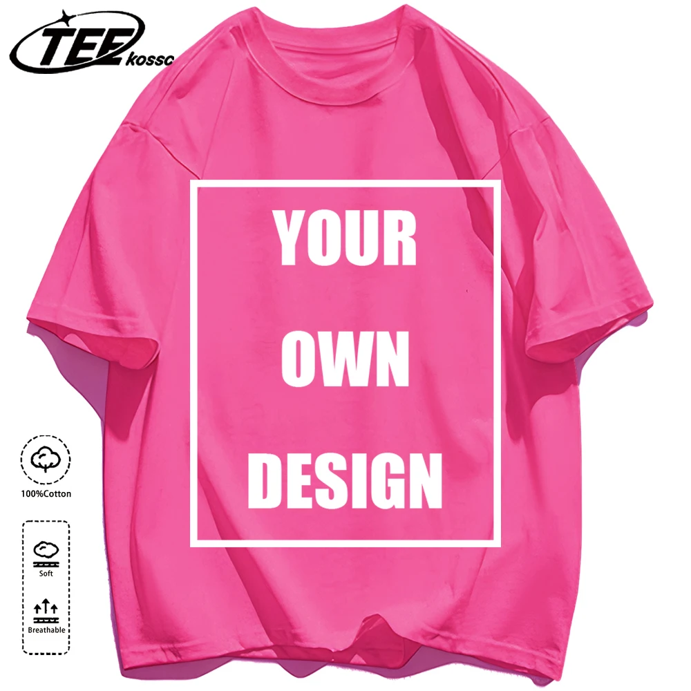 Men's Personalized T-shirt 100%Cotton Tee Custom Shirt Make Your Design Logo Text Men Women Design Your Gift Couple Tshirt