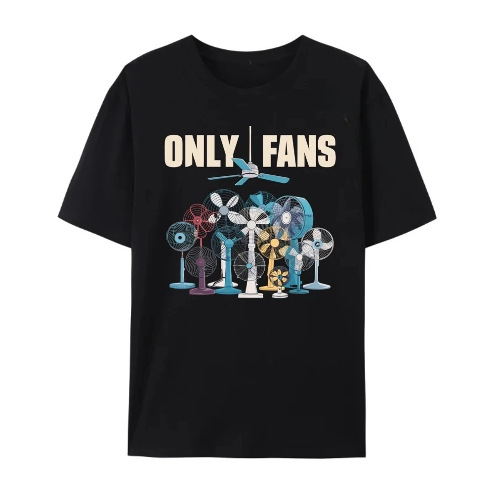 Summer Only Fans Mens Clothing Men's Women Fashion Short Sleeve Clothing Print Cotton Tee Shirts Round NeckT-shirt Regular Style