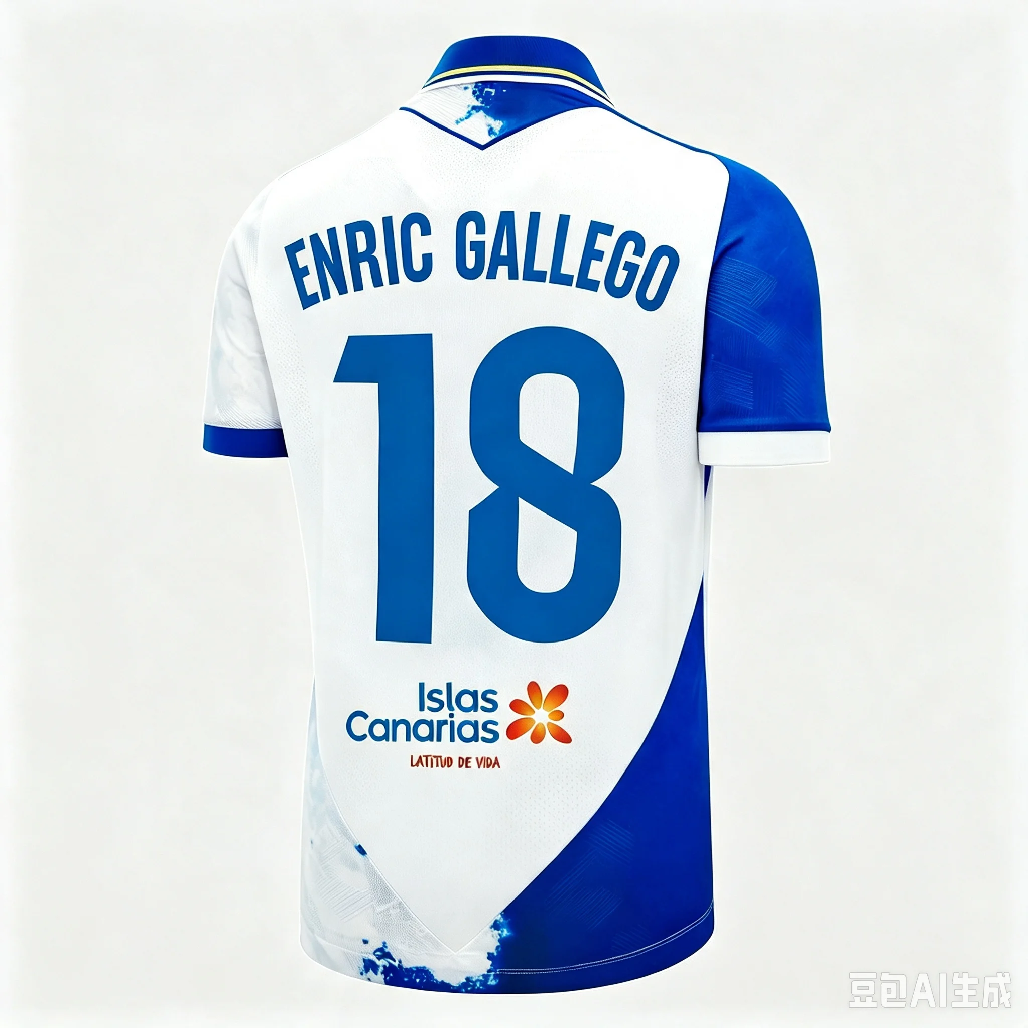 26-27 Tenerife Football Jersey Shirt, Enric Gallego #18 Jersey Tshirt, Men Summer Training Breathable Quick Drying Sweatshirt