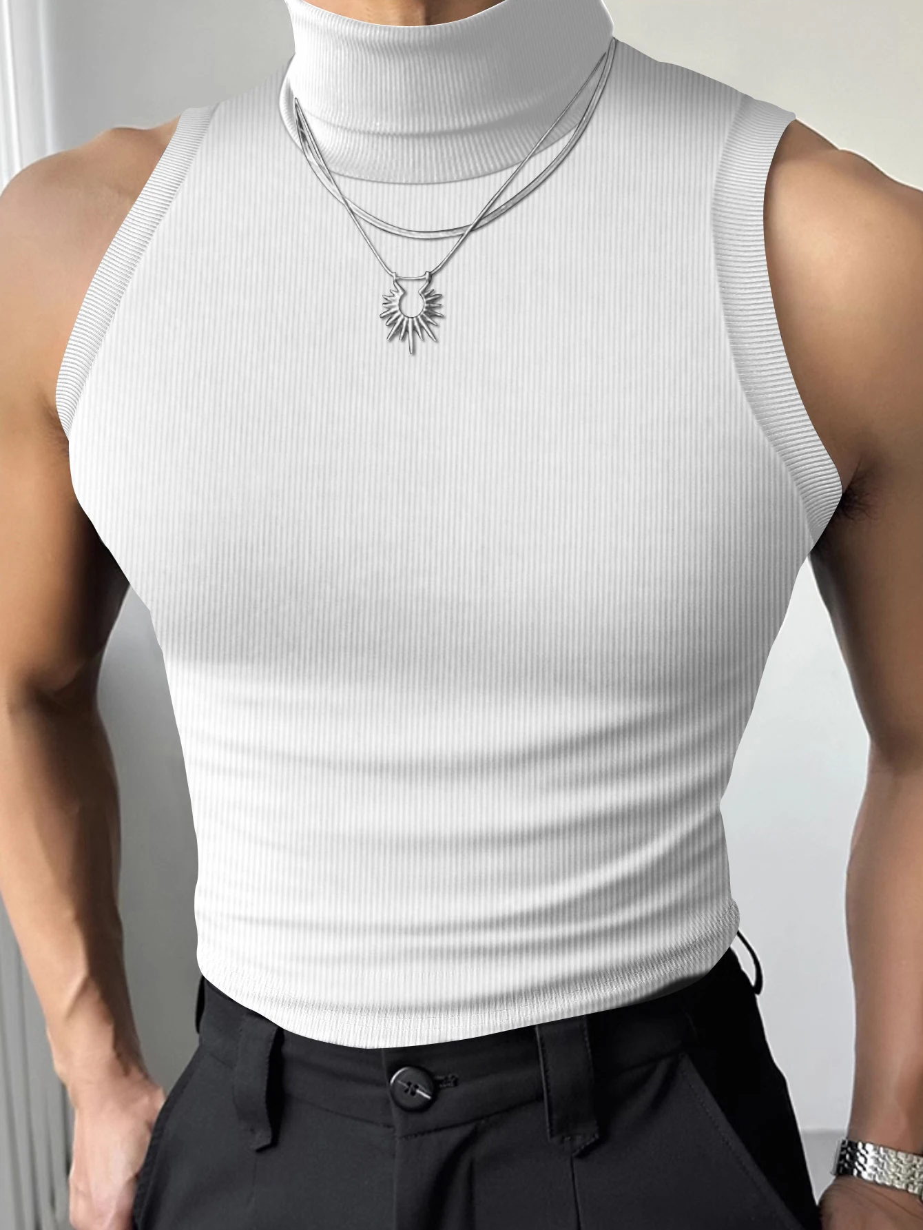 2026New Men's Tank Top Sporty Casual Versatile Fashionable Men's Upper Apparel