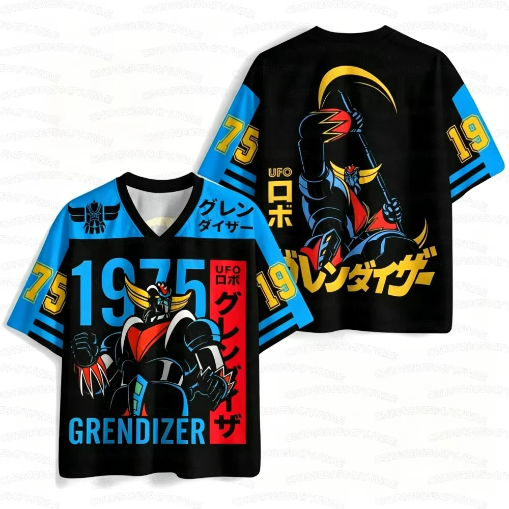 New  Men's Women's 2026 Anime Mazinger Grendizer Jersey Summer Soccer Shirt Casual Sports T-Shirt Tops