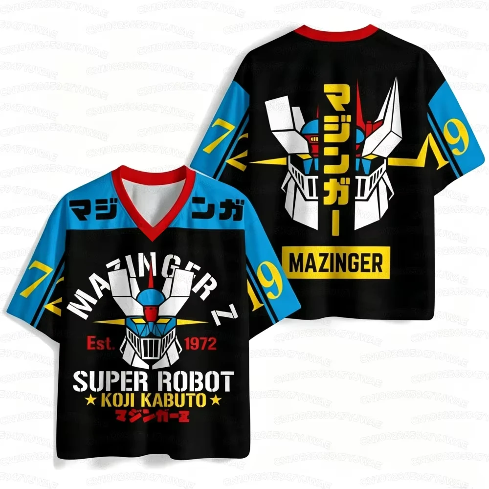 New  Men's Women's 2026 Anime Mazinger Grendizer Jersey Summer Soccer Shirt Casual Sports T-Shirt Tops