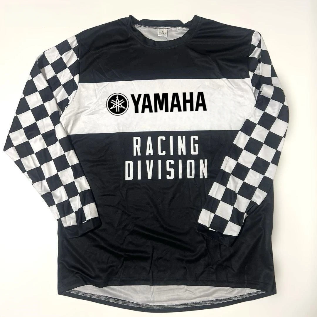 YAMAHA Speed Racing Motorcycle Riding Suit Men's Summer Off-road Sports Quick-drying Long-sleeved Loose Plus-size Jersey T-shirt