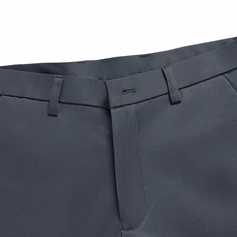 29-42 Men's Summer Pants Thin Straight Stretch Casual Pants with No Trace No Ironing Fabric Silky and Cool Feeling